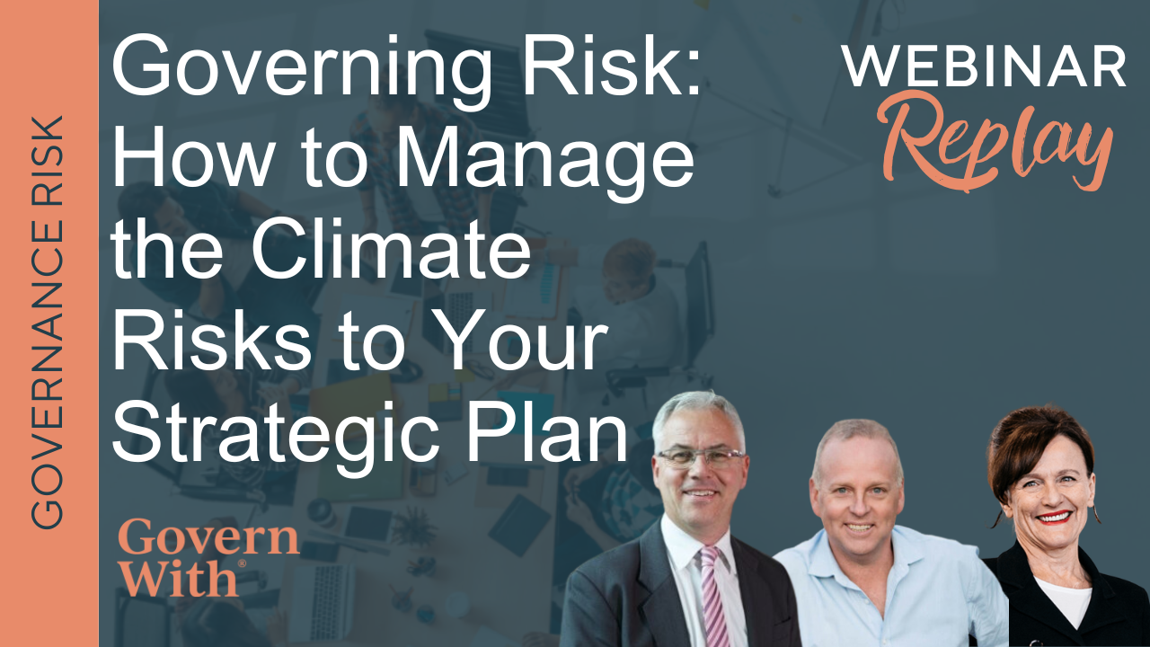 Climate Change Governance Risks to the Boardroom