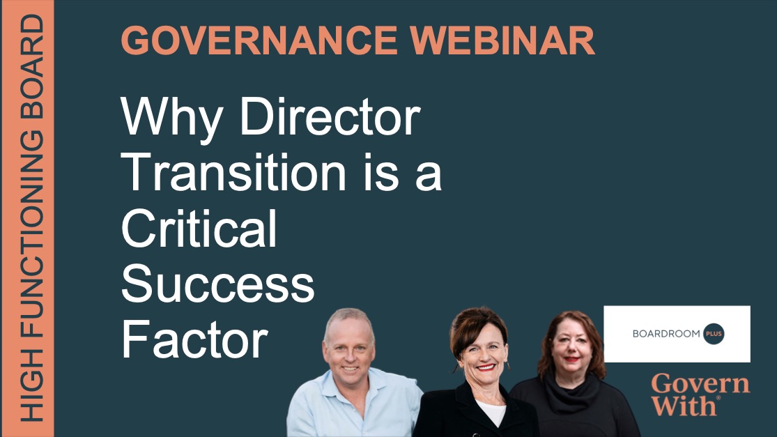 Why Director Transition is a Critical Success Factor